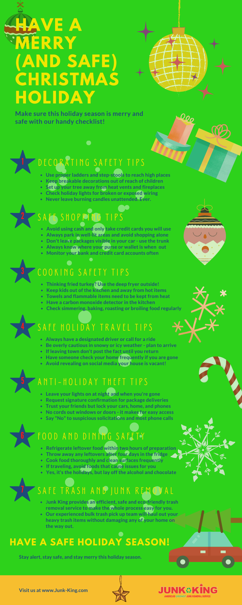 Holiday Safety Tips Infographic